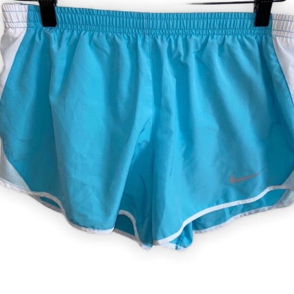 Nike light blue and white Dri Fit Shorts - Picture 1 of 7